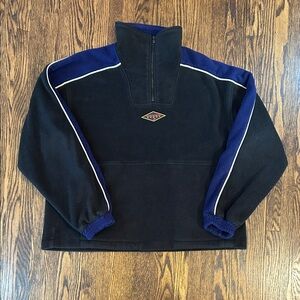 Vintage 90s Brooks Thick Fleece Quarter Zip Sweater
